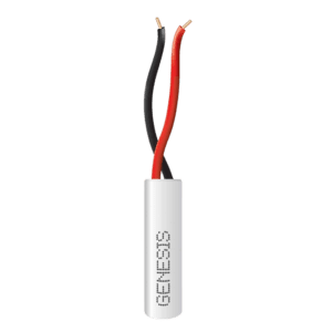 Bobina de 305 Metros / Alambre de Cobre 2 x 22 AWG / Tipo Alarmas CMR-CL3R / Riser / Para Interior / Color Blanco / Para Aplicaciones de Alarmas de Intrusión / Automatización