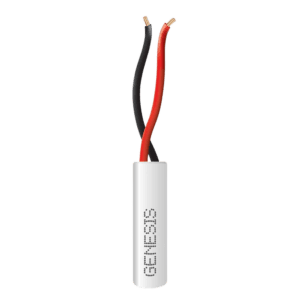 Bobina de 305 Metros de Cable / 2 x 22 AWG / Color Blanco / Uso Interior / Riser / Para Sistemas de Intrusión y Automatización