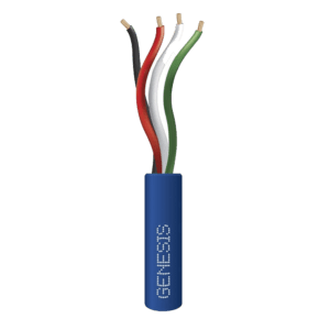 Bolsa de 152 Metros /  Cable de Cobre / 4 x 22 AWG / Riser / Para Interior / Color Azul / Para Aplicaciones de Alarmas de Intrusión y Automatización