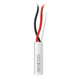 Bobina de 152 Metros de Cable / 2 x 18 AWG / Uso INTERIOR / Riser / Color Blanco / Para Aplicaciones en Alarmas de Intrusión, Control de Acceso, Automatización, Interfonos, TV Porteros, Audio y Voceo