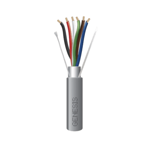 Bobina de 305 Metros de Cable / 6 x 22 AWG Blindado / Color Gris / Para Aplicaciones de Audio, Seguridad y Control