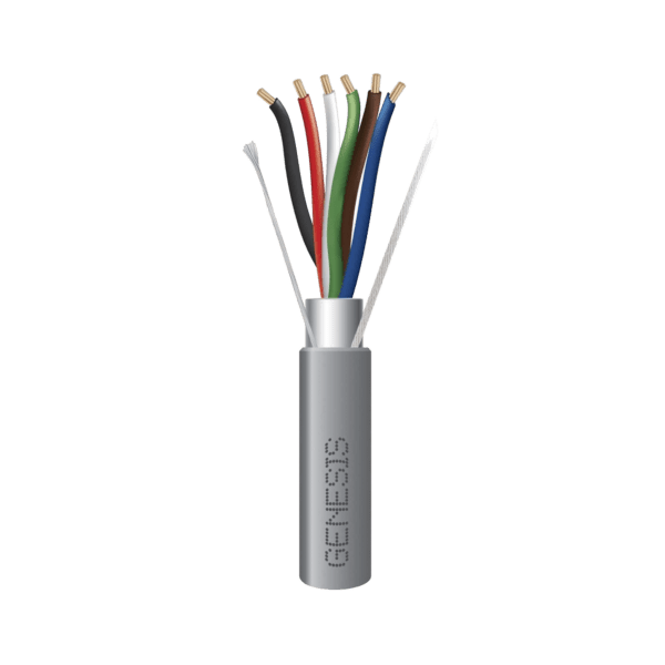 Bobina de 305 Metros de Cable / 6 x 22 AWG Blindado / Color Gris / Para Aplicaciones de Audio, Seguridad y Control
