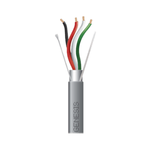 Bobina de 305 Metros / Cable 4 x 18 AWG / Color Gris / Blindado / Riser / Aplicaciones de Audio Control de Acceso y Automatización