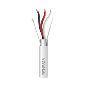 Bobina de 305 Metros de Cable 3 x 18 AWG / BLINDADO / Tipo FPLP, CMP, CL3P / Color Natural / Para Aplicaciones en Sistemas de Seguridad, Audio, Control y otras Aplicaciones