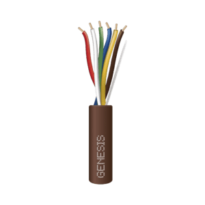 Cable en Bolsa de 76 Metros /  Cable de Cobre / 6 x 20 AWG / Tipo CL2 / Para Interior / Color Café / Para Aplicaciones de Alarmas de Intrusión y Automatización