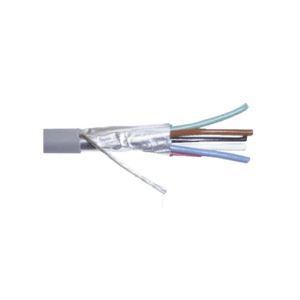 Cable Calibre 22, CMR, 6 Conductores, Blindado, 305 metros, Color Gris