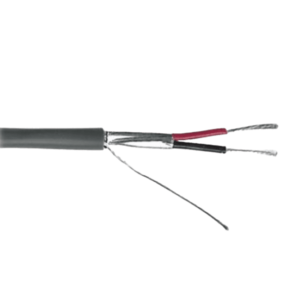 Cable Calibre 22 / 2 Conductores / Blindado / 305 Metros / Riser / UL / Color Gris / Hecho en México