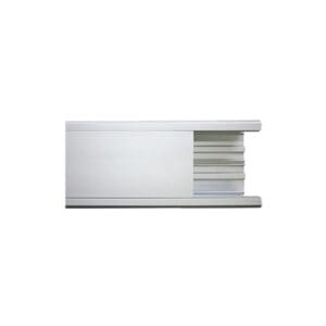 Canaleta de aluminio, 99 x 72 mm, tramo de 3m. (8101-80300)