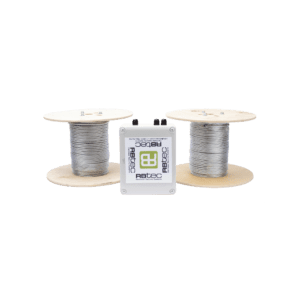 Kit de Cable Sensor Para Cerca Ciclonica IRONCLAD / 150 METROS / 2 ZONAS; 75 METROS POR ZONA / Sin Falsas Alarmas por Viento / TODO Incluido/TARJETA LPU400/ Calibración por Software