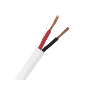 Bobina de Cable 305 Metros: 2 x 16 AWG, Color Blanco, CMR, Para Sistemas de Seguridad y Alarmas