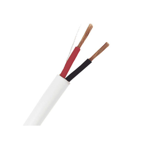 Bobina de Cable 305 Metros: 2 x 16 AWG, Color Blanco, CMR, Para Sistemas de Seguridad y Alarmas