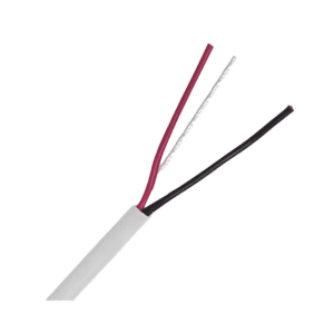 Bobina de Cable 305 Metros: 2 x 18 AWG, Color Blanco, CM, Para Sistemas de Seguridad y Alarmas