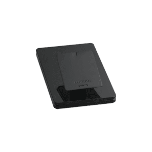 Base de mesa para un control remoto inalámbrico LUTRON. Con goma para evitar deslizamiento.