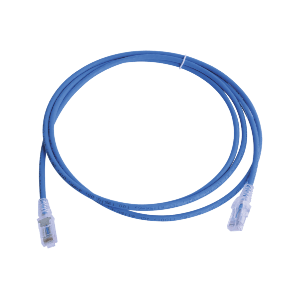 Patch Cord MC6 Modular Cat6 UTP, CM/LS0H, 7ft, Color Azul, Versión Bulk (Sin Empaque Individual)