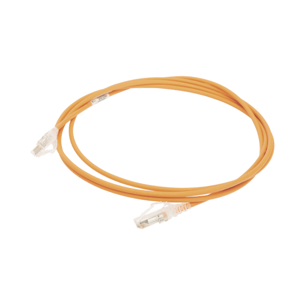 Patch Cord MC6 Modular Cat6 UTP, CM/LS0H, 7ft, Color Naranja, Diámetro Reducido (28AWG)