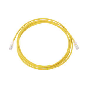 Patch Cord MC6 Modular Cat6 UTP, CM/LS0H, 10ft, Color Amarillo