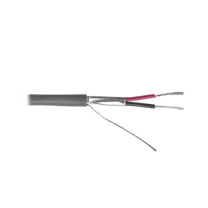 Cable 2 x 24 AWG / Blindado / Cubierta FR-PVC / Bobina de 500 metros
