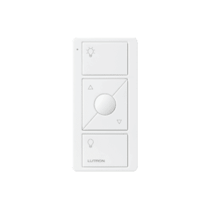Control remoto PICO 3 botones encender/apagar, subir/bajar intensidad, color blanco, complemente con un atenuador Caseta, RA2, RadioRa2.