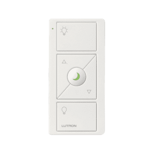 CONTROL REMOTO INALAMBRICO CON 3 BOTONES SUBIR/BAJAR, ENCENDER, APAGAR, NIGHTLIGHT color  blanco