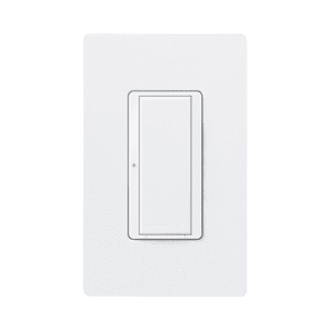 (RadioRA2) Switch on/off  RRD-8S-DV-WH de doble voltaje, un solo polo 120V/, 8A/, 1/10HP 3A en motores, apaga y enciende iluminación ó motor, NO requiere cable neutro.