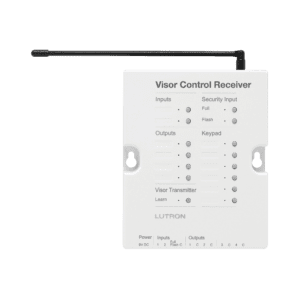 (RadoiRA2) Receptor de control para puertas de garage, regulador de iluminación. 120V, 4 salidas de relay y 2 entradas. Complementar con RRMAIN de RadioRa2 Lutron.