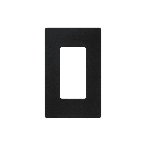 Placa de pared 1 espacio, para atenuador (dimmer), apagador ó control remoto inalámbrico LUTRON.