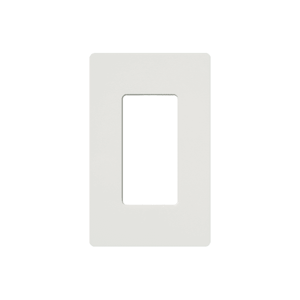 Placa de pared 1 espacio, para atenuador (dimmer), apagador ó control remoto inalámbrico LUTRON.