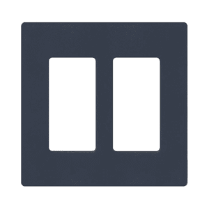 Placa de pared 1 espacio, para atenuador (dimmer), apagador ó control remoto inalámbrico LUTRON.