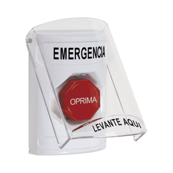 Botón Multipropósito, Emergencia, Reset Con Llave, Español, Tapa De Policarbonato, 2 Relevadores forma C, Interior