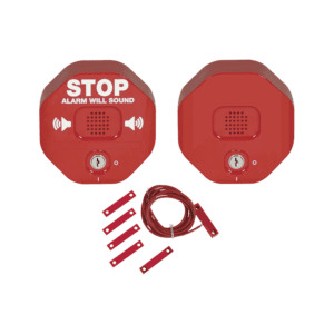 Alarma multifunción Exit Stopper® con bocina remota, para puertas dobles