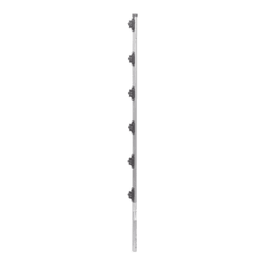 Poste con 6 Aisladores de PASO  para Cerca Electrificada. Tubo Galva. de 1.4m, cal. 18 de 1" Diam. (Sin pintar).