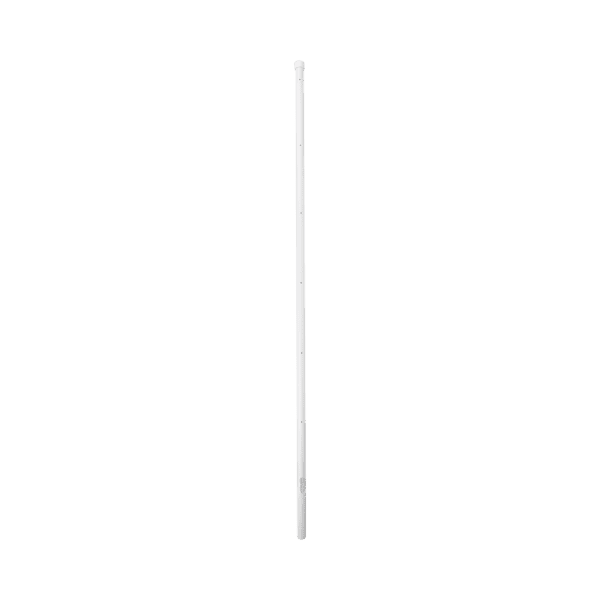 Poste de Esquina para Cerca Electrificada. Tubo Galva. de 1.4 m, cal. 18 de 1" Diam. + Pintura Blanca. Ideal para 6 Aisladores
