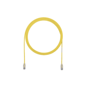 Cable de Parcheo TX6, UTP Cat6, Diámetro Reducido (28AWG), Color Amarillo, 3ft