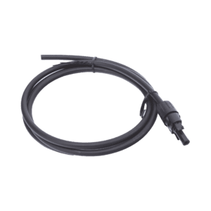 Cable Fotovoltaico 1.5 m, Negro, Calibre 10 AWG con Terminal MC4-H en un Extremo
