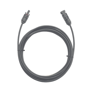 Cable Fotovoltaico / 1 metro / Color Negro / Calibre 10 AWG / Terminal MC4-Macho y Hembra en  ambos extremos