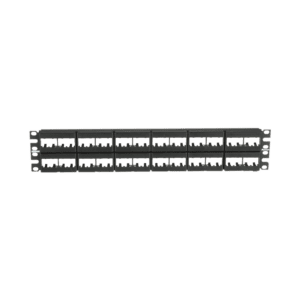 Panel de Parcheo Modular Mini-Com (Sin Conectores), Plano, Sin Blindaje, de 48 puertos, 2 UR