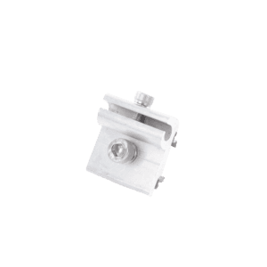 Conector para Conexión a Tierra Física de Montajes de Paneles Solares con Riel 5 y 8
