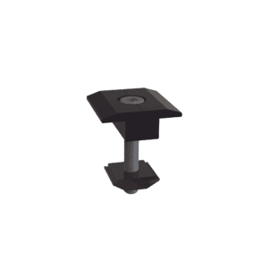 Sujetador Intermedio 30 mm para montaje de paneles solares en riel 5 Y 8 con anodizado negro