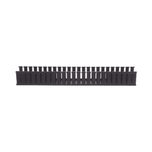 Canaleta Ranurada de PVC sin Tapa, Tipo G, 108 mm de Ancho, 104.1 mm de Alto y 1828.8 mm de Largo, Color Negro