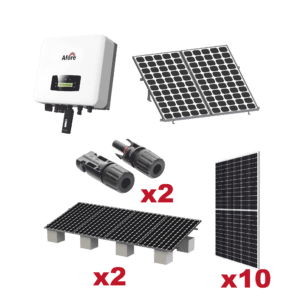 Kit Solar Interconexion  / 5kW  220Vca / Inversor AFORE / Montaje Incluido