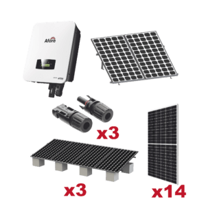 Kit Solar Interconexion  / 7kW  220Vca / Inversor AFORE / Montaje Incluido