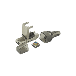 Plug RJ45 Blindado Categoría 6A -Sin herramienta, para terminación en campo