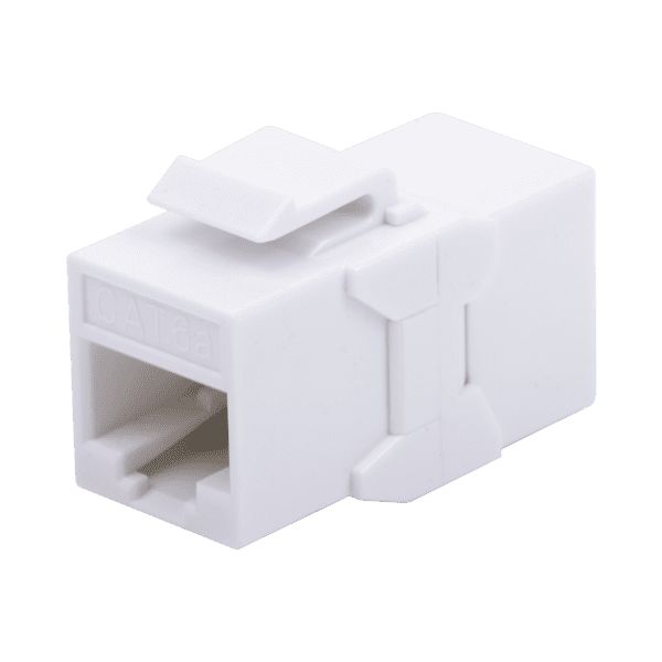 Acoplador UTP Cat6A hembra RJ45 a RJ45 hembra Color Blanco
