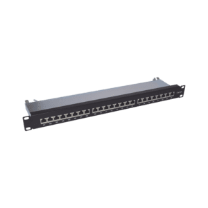 Panel de parcheo de impacto (110) blindado de 24 puertos Cat6A