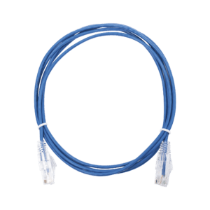 Cable de Parcheo Slim UTP Cat6 - 2 m Azul Diámetro Reducido (28 AWG)