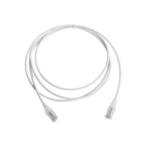 Patch Cord MC6 Modular Cat6 UTP, CM/LS0H, 7ft, Color Blanco, Diámetro Reducido (28AWG), Versión Bulk (Sin Empaque Individual)