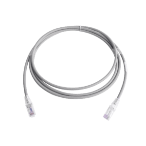 Patch Cord MC6 Modular Cat6 UTP, CM/LS0H, 7ft, Color Gris, Versión Bulk (Sin Empaque Individual)
