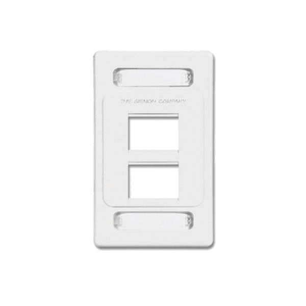 Placa de pared modular MAX, de 4 salidas, color blanco