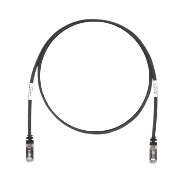 Patch Cord Cat6A, Blindado S/FTP, CM/LS0H, 10 Metros, Color Negro
