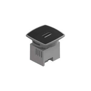 Caja Mini USB Charger, color negro 1 puerto USB